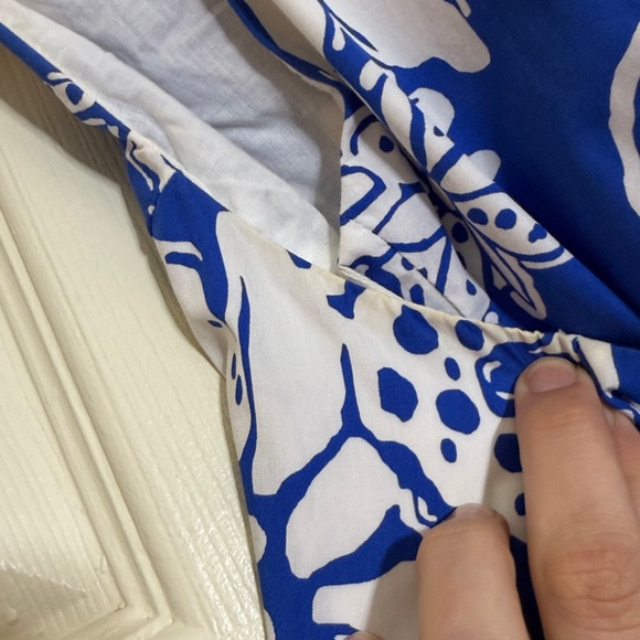 Sz10 Lilly Pulitzer Blue and White halter dress - Picture 7 of 7